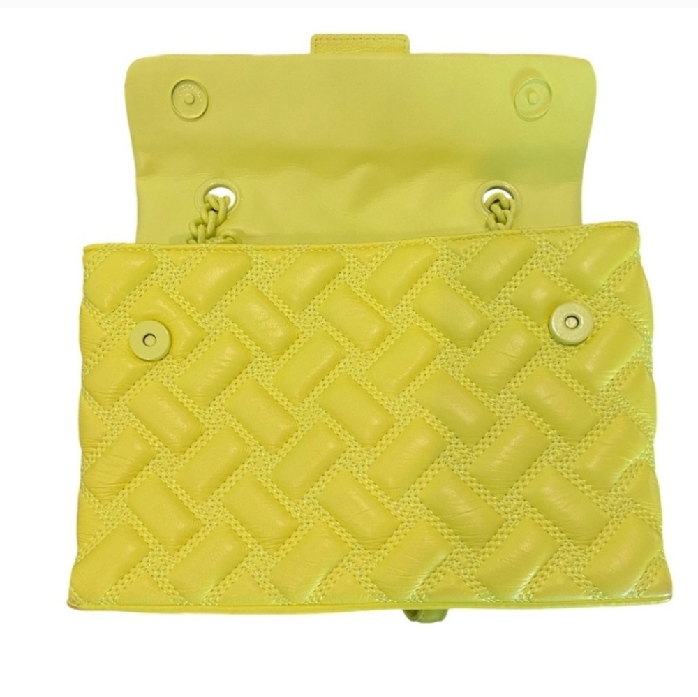 Kurt Geiger Yellow Quilted Bag - Picture 8 of 14